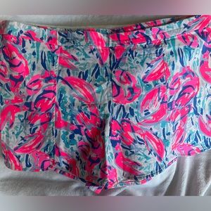 Hazelle Stretch Shorts - Lobsters